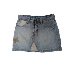 Levi Straus Girls Embroidered Denim Skirt